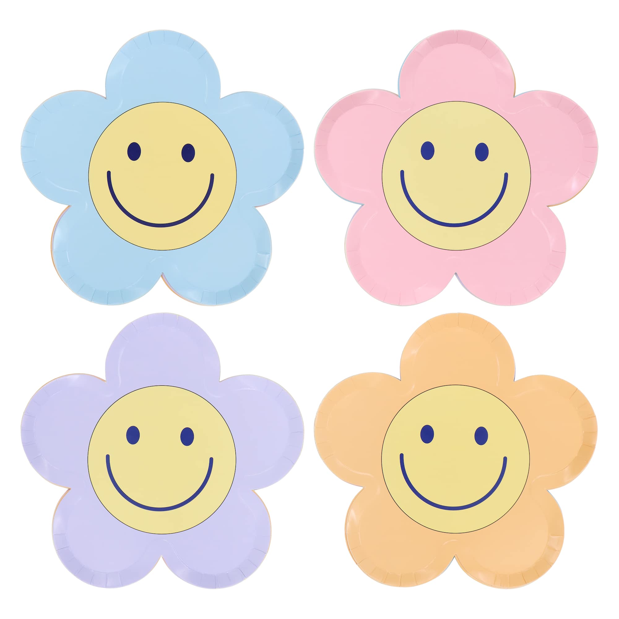 7" Smiling Flower Dinner Plates, 8ct. by Celebrate It™